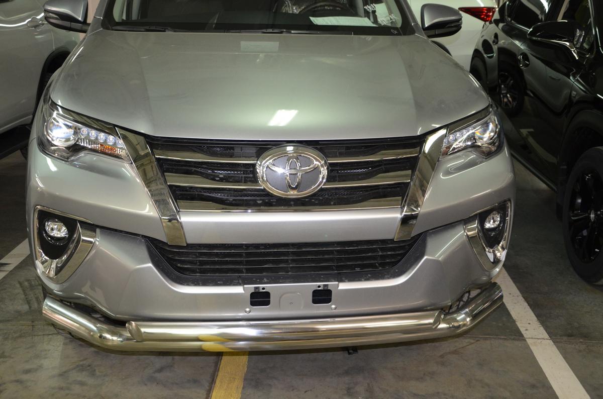 Защита переднего бампера двойная для автомобиля TOYOTA Fortuner 2017. TF.17.03, Россия