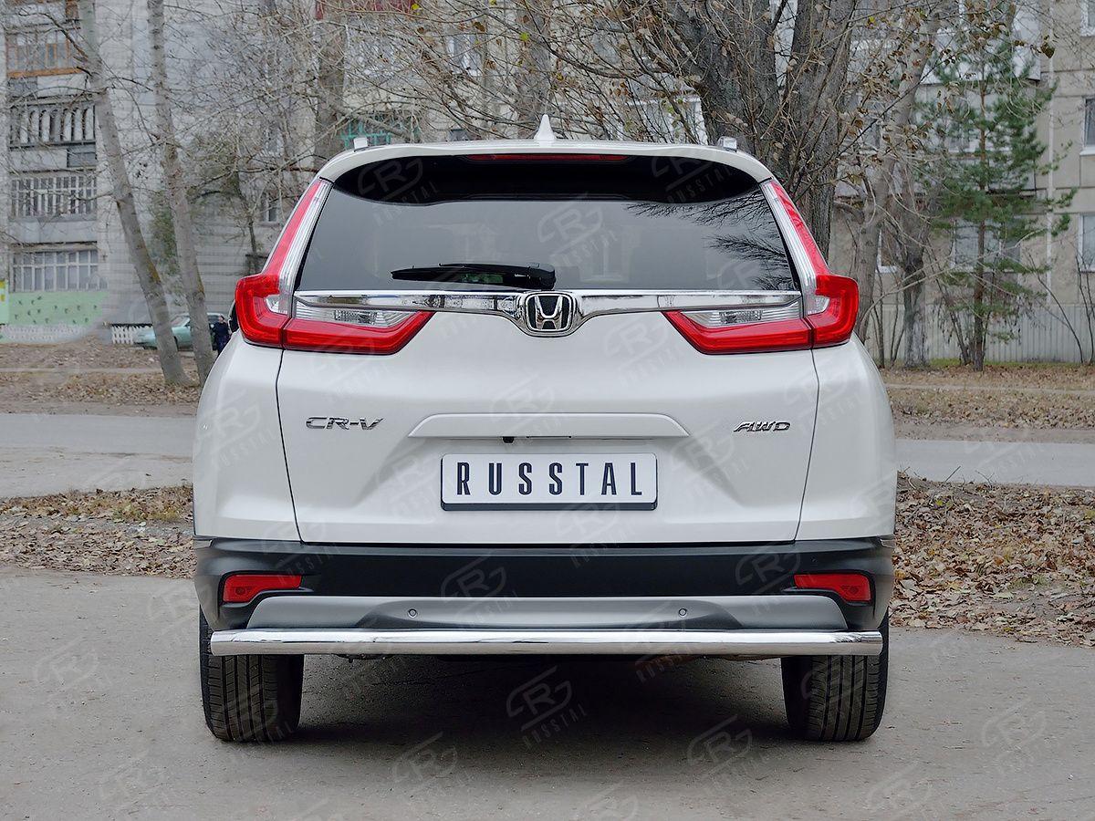 Защита заднего бампера d57 на Honda CR-V 2017, Slitkoff HCRZ-002836