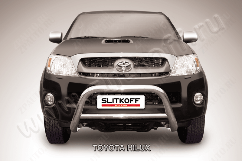 Кенгурятник d76 низкий Toyota Hilux (2004-2011) , Slitkoff, арт. THL002