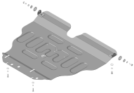 Защита стальная Мотодор (Двигатель, Коробка переключения передач), 2 мм,  для Toyota Noah   2014-2021 арт. 72508