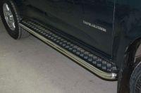Пороги с накладным листом для автомобиля CHEVROLET Trailblazer 2013. CTB.13.42, Россия