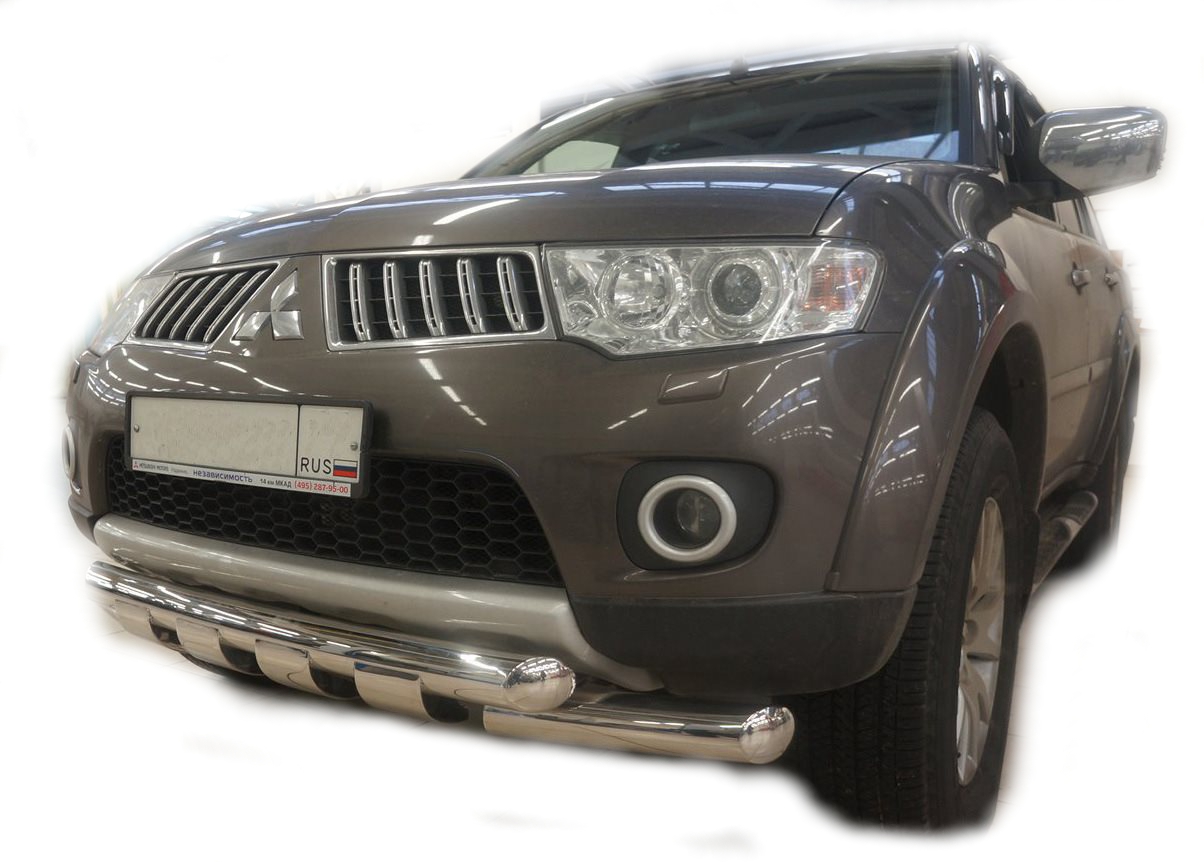 Защита переднего бампера (G ) для автомобиля MITSUBISHI Pajero Sport 2008, Россия MSPS.08.05