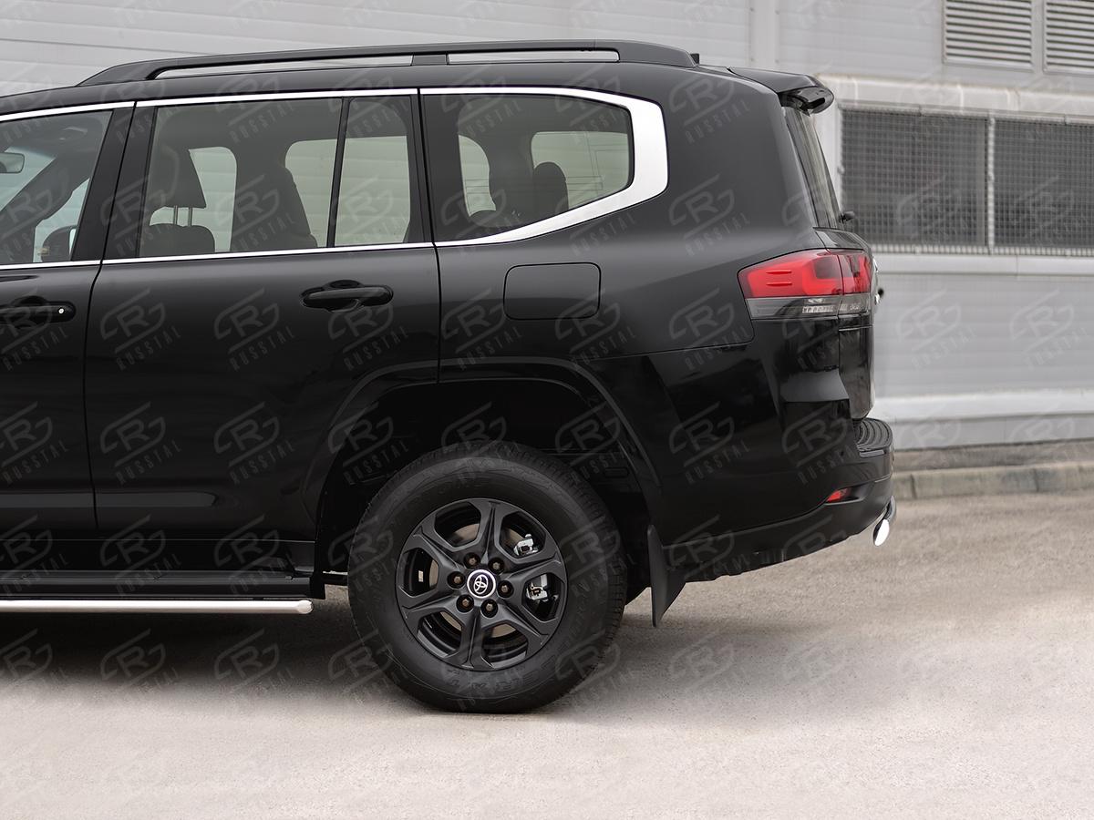 TOYOTA LAND CRUISER 300 2021 - Защита заднего бампера 75х42 дуга TLCZ-003788