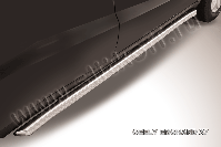Пороги d57 труба с гибами Geely Emgrand X7 (2011-2016) , Slitkoff, арт. GEX7011