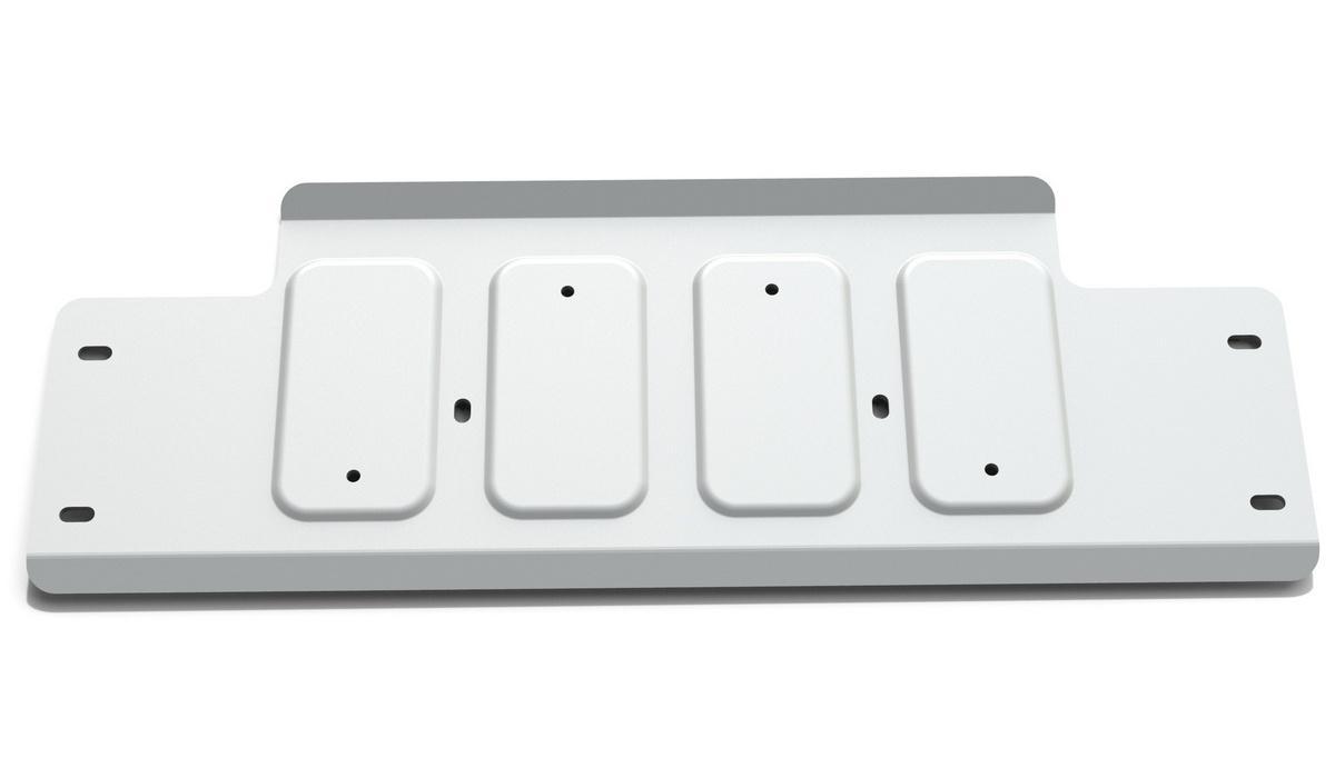 Защита рулевых тяг Rival для Land Rover Defender 90/110 рестайлинг 2007-2016, штампованная, алюминий 6 мм, с крепежом, 2333.3128.1.6