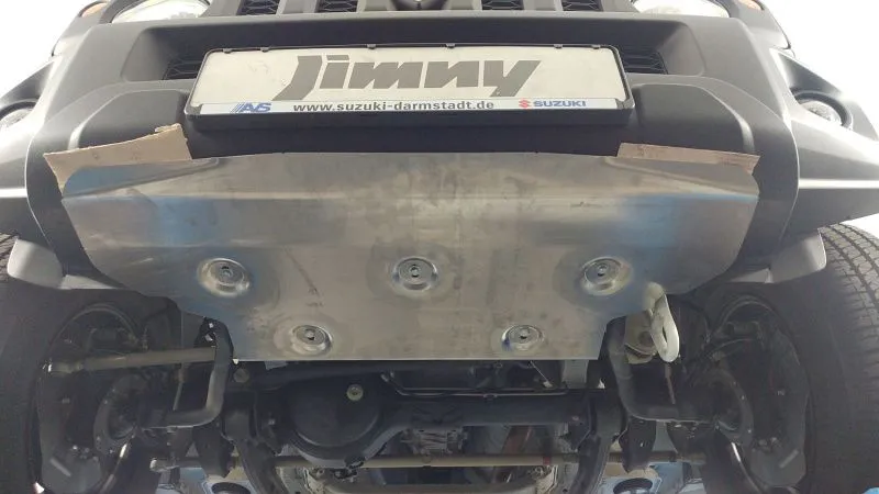 Защита рулевых тяг для SUZUKI Jimny с крыльями 2019 - V-1,5 AT, MT 4wd, Sheriff, алюминий 4 мм, арт. 23.4031 V2 Алюминий