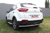Защита заднего бампера d57 радиусная Hyundai Creta 4WD (2016-2021) , Slitkoff, арт. HCRET4WD012