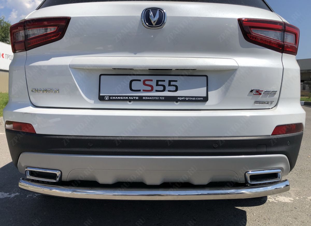 Защита заднего бампера для автомобиля  CHANGAN CS55 2018- арт. CGCS55.18.13