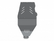 Защита КПП и РК для NISSAN Pathfinder - для 0759 европа 2005 - 2010, V-2.5, Sheriff, алюминий 5 мм, арт. 15.1697