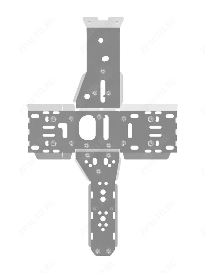 Защита днища для POLARIS Sportsman 800 EFI 2011-14, алюминий 4 мм, STORM, арт. 2080