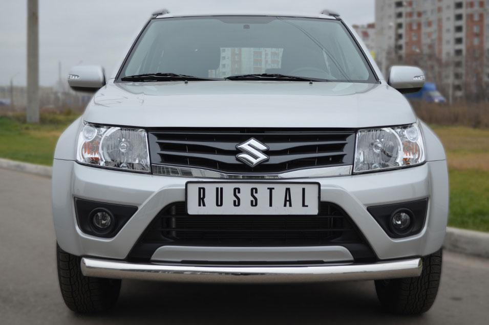 Защита переднего бампера d76 для Suzuki Grand Vitara 3d 2012, Slitkoff SV3Z-001104