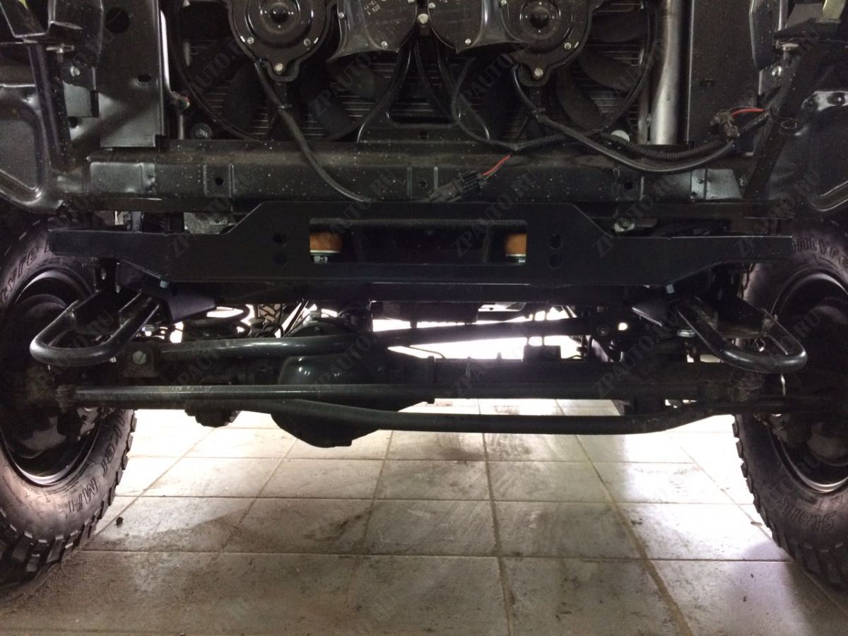 ABC.UAZ.PW.34 ПЛОЩАДКА ПОД ЛЕБЕДКУ В ШТАТНЫЙ БАМПЕР УАЗ ПАТРИОТ 2005- АВС-ДИЗАЙН