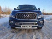 Решетка радиатора 12 мм (без круизконтроля) для автомобиля Infiniti QX 80 2014-2018, TCC Тюнинг INFQX8014-03