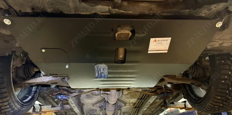 Защита  картера и КПП Toyota Avensis (T250) 2002-2008 V-2,0;2,4 , ALFeco, сталь 2мм, арт. ALF2418st