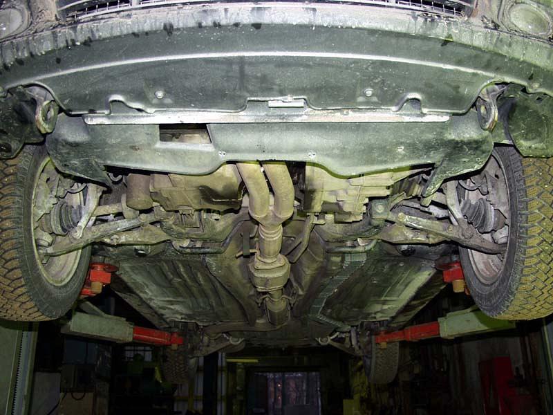 19.0381 Защита картера и КПП Rover 400 RT V-1,4;1,6;2,0 (1995-2000) (сталь 2,0 мм)