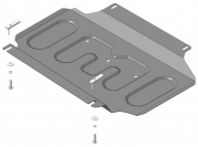 Защита стальная Мотодор (Двигатель, Передний дифференциал), 2 мм,  Nissan Pathfinder   2010-2014 арт. 71403