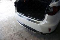 Накладка на задний бампер (лист шлифованный) для автомобиля Lexus RX200t/RX300/RX350/RX450h (AL20) 2015- (кроме F-Sport)
