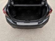 MAZDA 3 2013-2018 Накладка на задний бампер RUSSTAL (нерж., зеркало) MZ3SN-003466