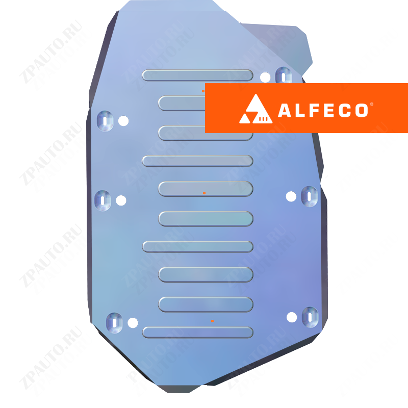 Защита  топливного бака Volkswagen Transporter(T5) 2002-2015 V-all , ALFeco, алюминий 4мм, арт. ALF2642al-2