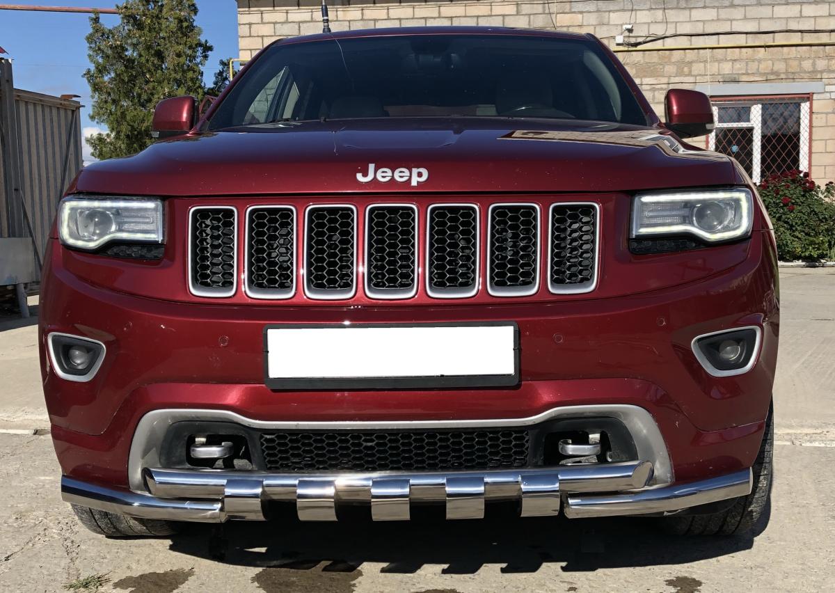 Защита переднего бампера G для автомобиля JEEP Grand Cherokee 2013 арт. JGC.13.05