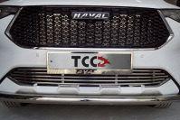 Решетка радиатора нижняя 12 мм для автомобиля HAVAL F7 2019- (1,5 л., 4WD) TCC Тюнинг арт. HAVF719-18
