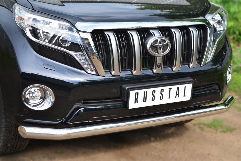 Защита переднего бампера d76 для Toyota LC Prado 150 2014, Slitkoff LCPZ-001714