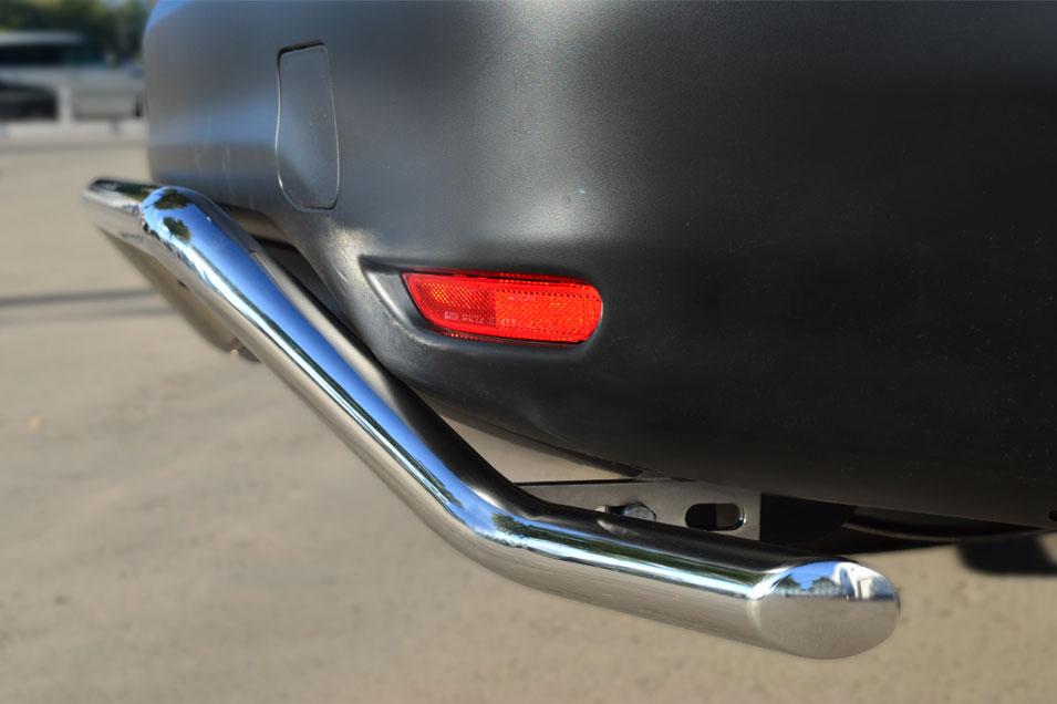 Защита заднего бампера d42 волна для Nissan Qashqai 14-/15- SPB, Slitkoff NQQZ-001796