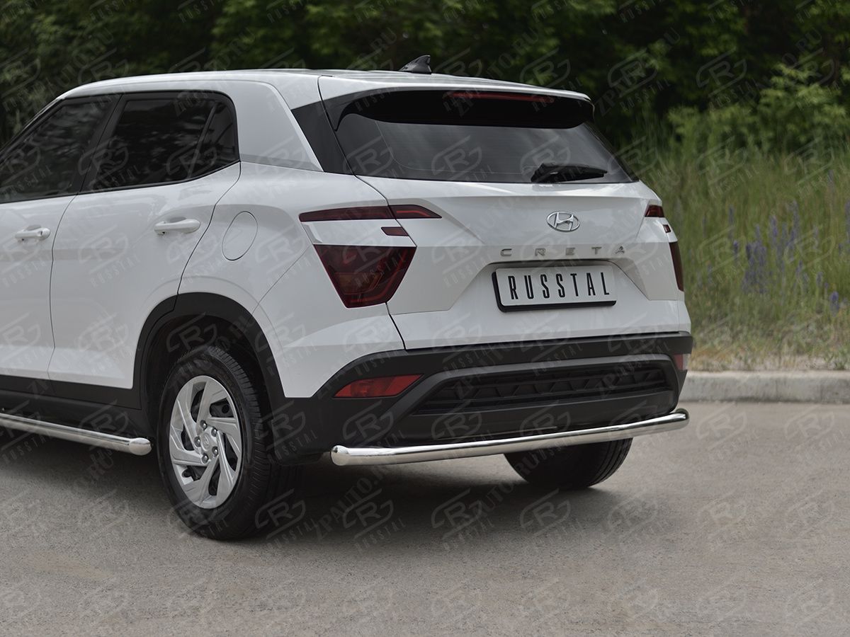 HYUNDAI CRETA 2021- Защита заднего бампера d57 секции HCRZ-003826