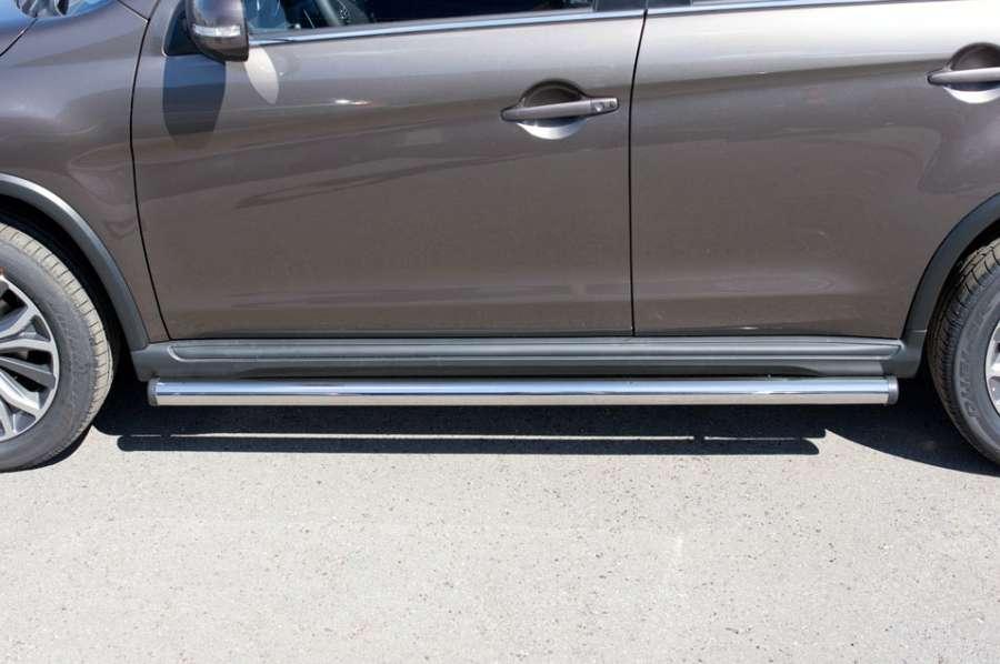 Пороги труба d57 вариант 2 для Citroen C4 Aircross 2012, Slitkoff P48T-0005342