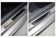 Накладки на пороги внутренние (лист зеркальный) 4шт для автомобиля Skoda Rapid 2020- TCC Тюнинг арт. SKORAP20-02