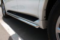 Защита порогов d42 (укороченная) для Infiniti QX80, Slitkoff IQXT-002100
