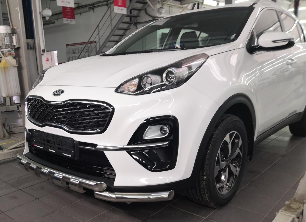 Защита переднего бампера G для автомобиля KIA Sportage 2018 (рестайлинг), Россия KSP.18.05