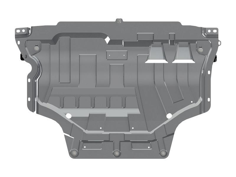 Защита картера и КПП для VOLKSWAGEN Taos  2021 -, V-1.4, Sheriff, алюминий 3 мм, арт. 26.2681 V1