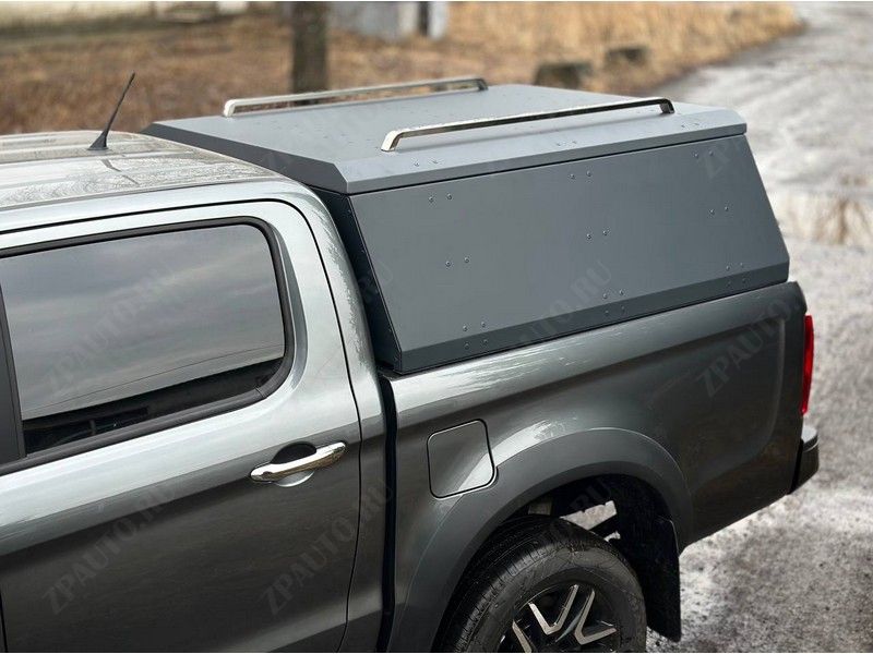 Кунг (алюминий Premium Grey) 2мм с рейлингами на крышу кунга (комплект Premium) Sollers ST8 2025- арт. SOLST825-38GREY