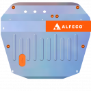 Защита  картера и КПП (2 части)                           Mitsubishi Space Wagon III 1997-2004 V-2,0;2,4 , ALFeco, алюминий 4мм, арт. ALF1427al-1