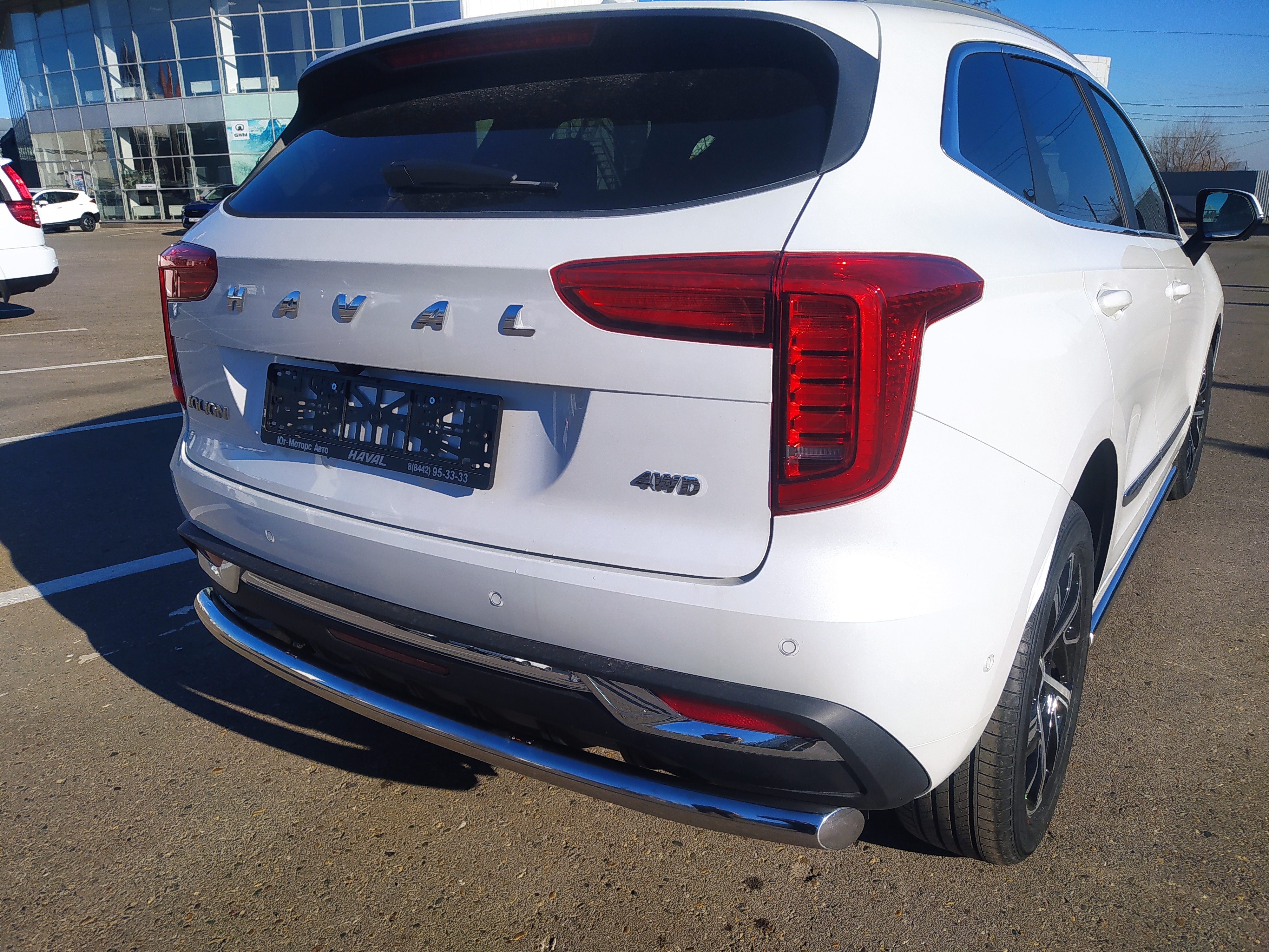 Защита заднего бампера для автомобиля HAVAL Jolion 2021 арт. HVJ.21.13