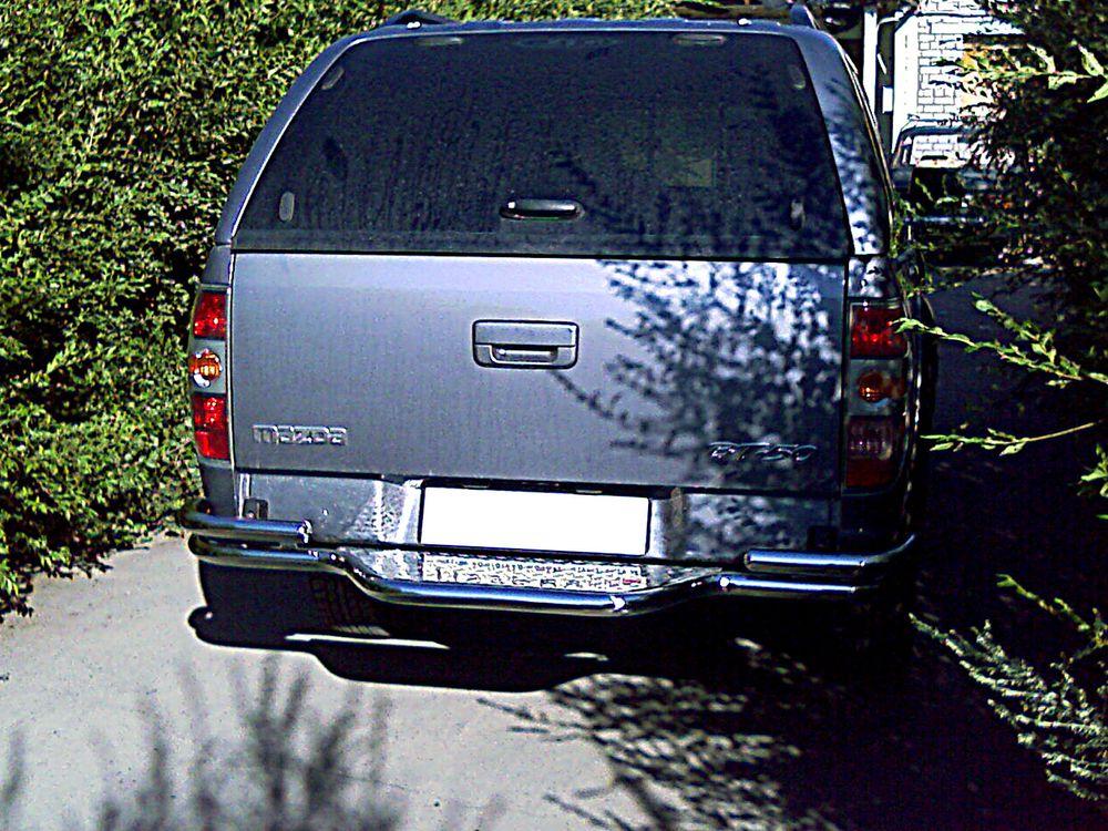 Защита заднего бампера d-53 со ступенью для Mazda BT-50, Технотек MBT_3