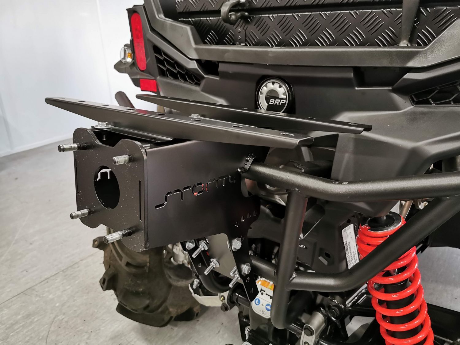 Крепление для запасного колеса для POLARIS RZR XP Turbo S 2018 -, сталь 3 мм, STORM, арт. MP 0592