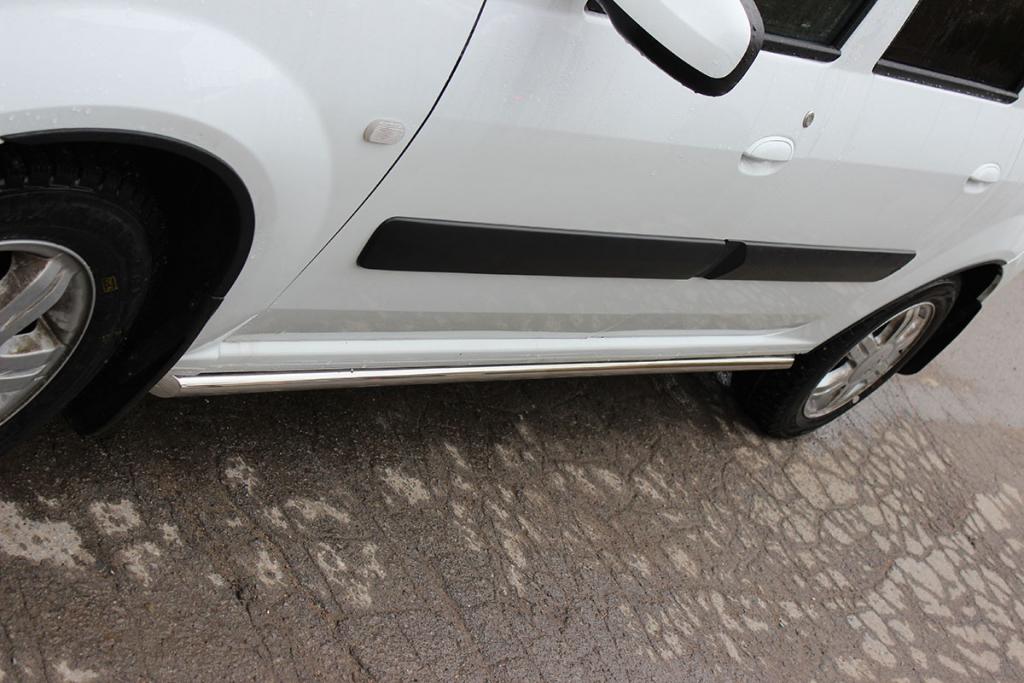 Пороги труба d-43 для автомобиля Lada Largus 2012-наст.вр., Технотек, арт. LL_2