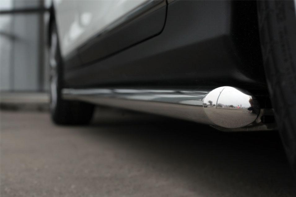 Пороги труба d57 для Infiniti QX 50 2014-2016, Slitkoff IQXT-001966