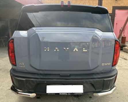 Защита заднего бампера  угловая для автомобиля HAVAL H3 2024 арт. HVH3.24.18