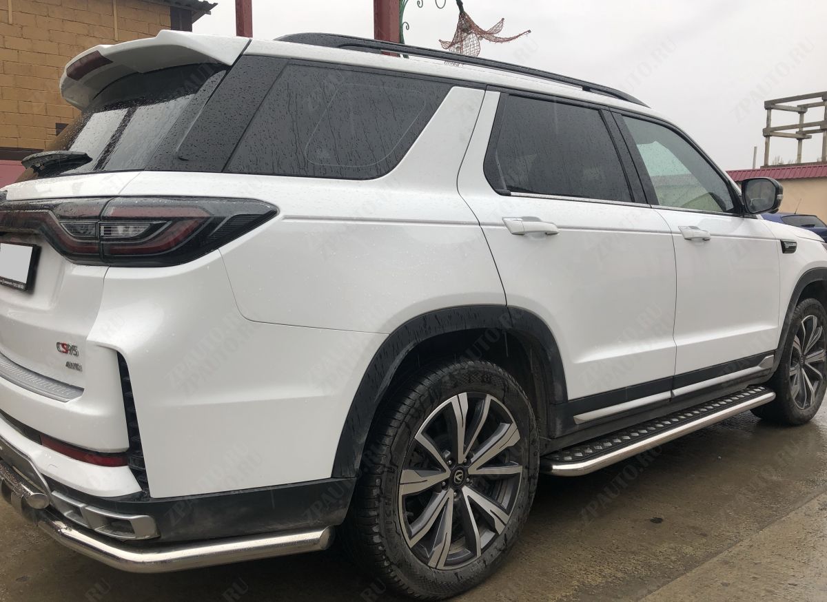 Пороги с накладным листом для автомобиля Changan CS95 2023 арт. CGCS95.23.41