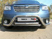 Защита передняя (центральная) Ø60 для автомобиля Subaru Tribeca 2008-2014, TCC Тюнинг SUBTRIB-02