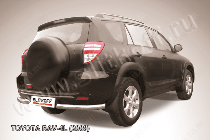 Уголки d76 Toyota Rav-4 L (2005-2010) Black Edition, Slitkoff, арт. TR409L-018BE