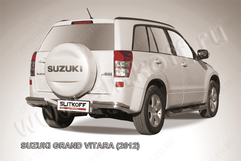 Уголки d57+d42 двойные Suzuki Grand Vitara (2012-2015) , Slitkoff, арт. SGV12008
