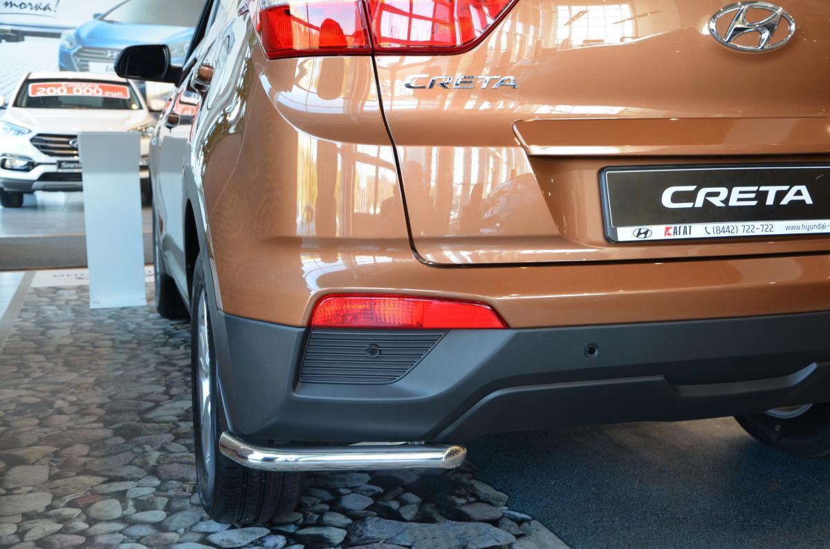 Защита заднего бампера  угловая для автомобиля HYUNDAI Creta 2016. HYC.16.17, Россия