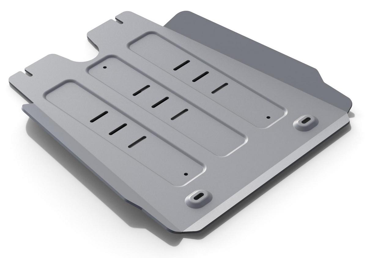 Защита КПП Rival для Toyota Hilux VII 2005-2015, штампованная, алюминий 6 мм, с крепежом, 2333.5791.1.6