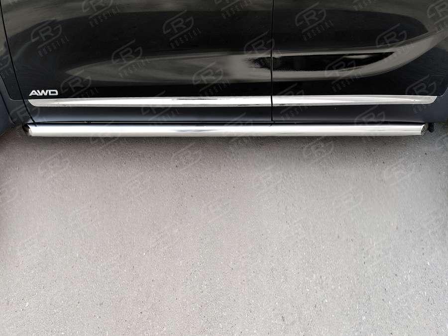 Пороги труба d57 вариант 1 KIA Sorento Prime CRDI 2015, Slitkoff KSPT-0022111