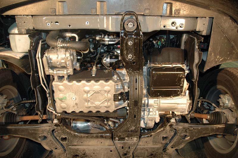 Защита картера и КПП для CHRYSLER Grand Voyager  2007 - 2011, V-2,8 DIZ, Sheriff, сталь 2,5 мм, арт. 04.1505