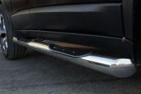 Пороги труба d76 с накладками вариант 1 для Jeep Chrokee Trailhawk KL 2014, Slitkoff JCT-0019971